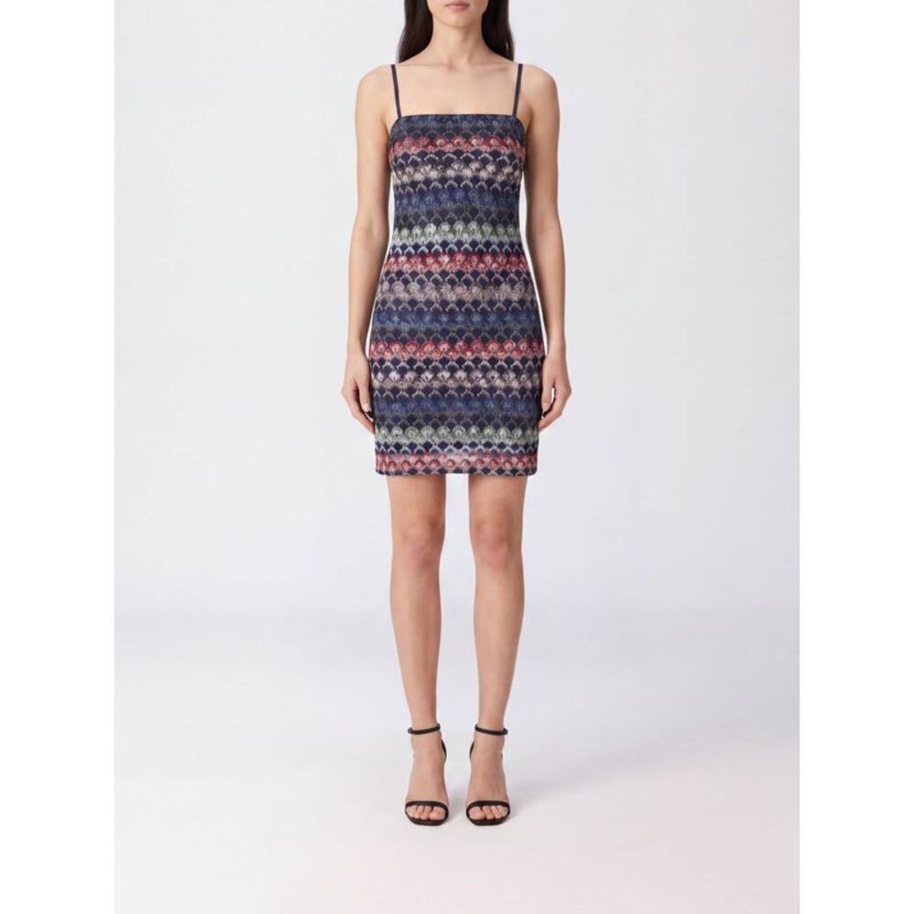 Missoni Women Missoni Zig-Zag Lurex Bustier Mini Dress With Thin Straps